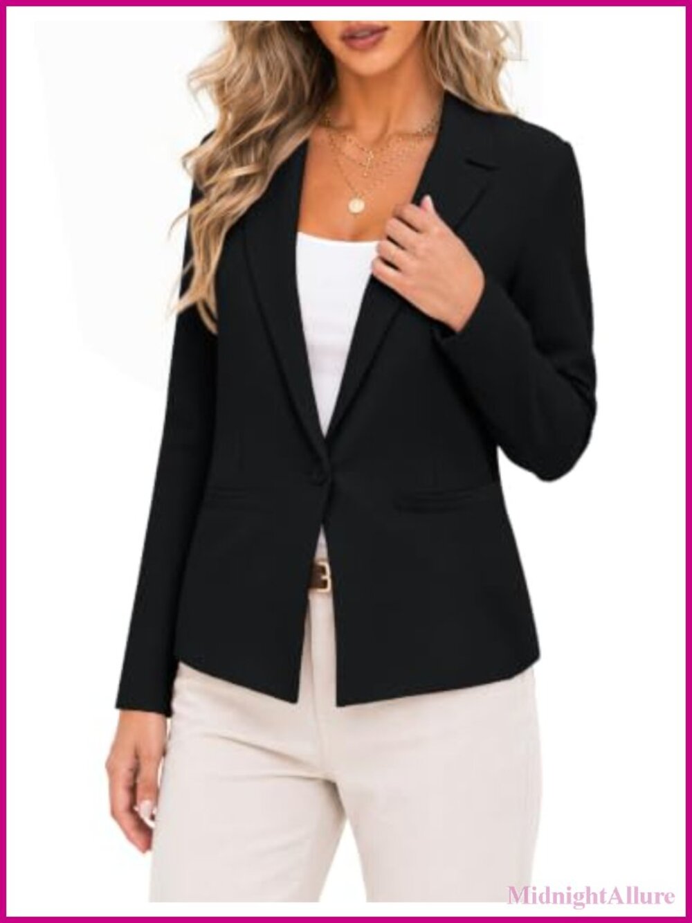 Sweater Blazer Women Business Casual Knit Suit Jacket Slim Fit Blazer
